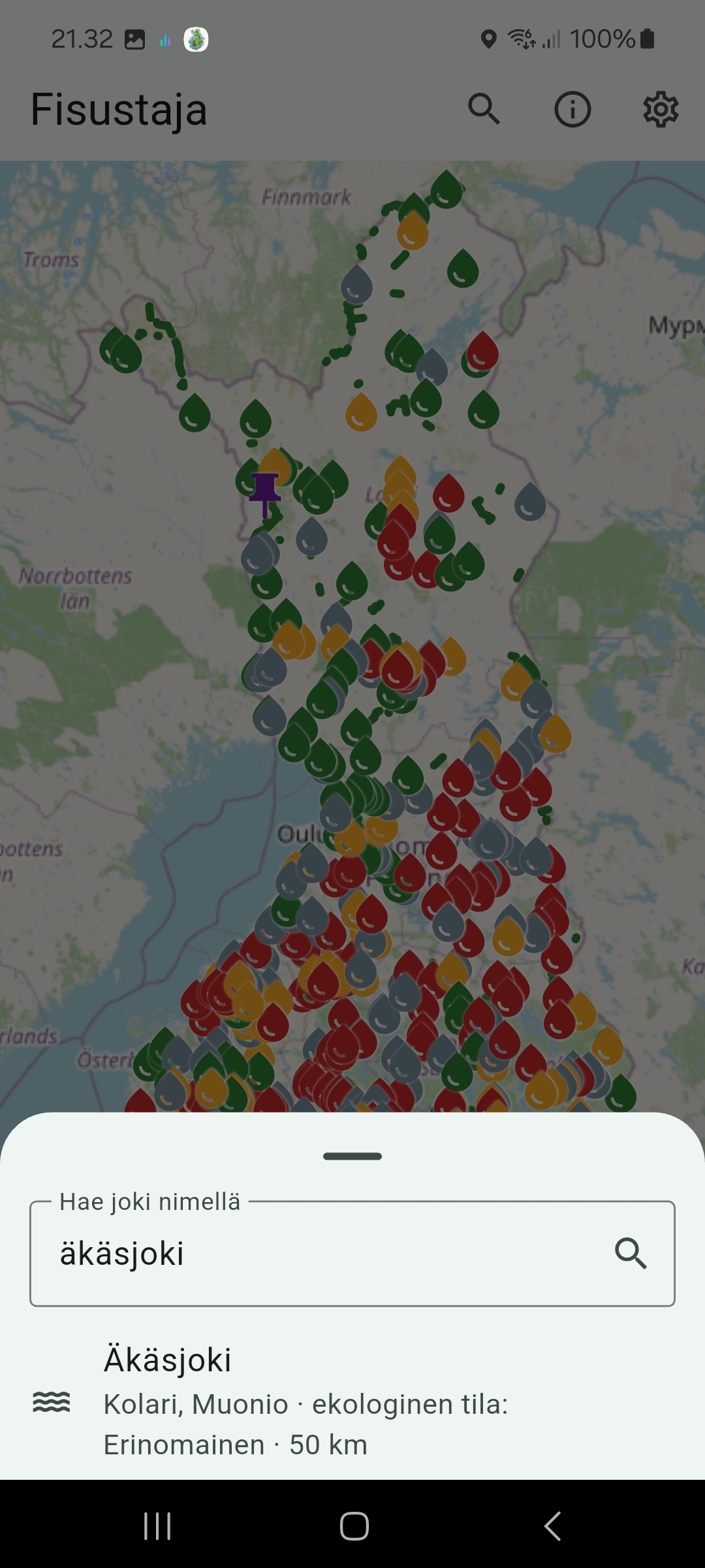 Äkäsjoen haku Fisustajassa