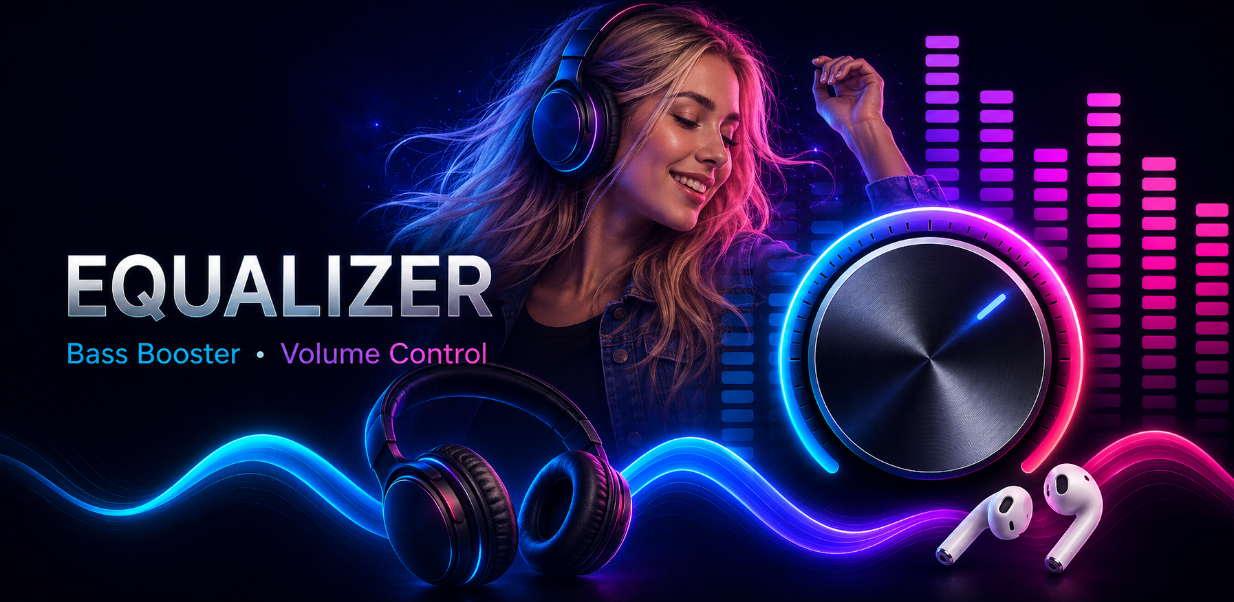 Equalizer – Bass Booster ja Volume Control